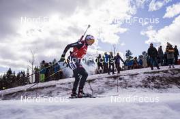 18.03.2017, Oslo, Norway (NOR): Dorothea Wierer (ITA) -  IBU world cup biathlon, pursuit women, Oslo (NOR). www.nordicfocus.com. © Manzoni/NordicFocus. Every downloaded picture is fee-liable.