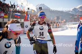 19.02.2017, Hochfilzen, Austria (AUT): Vanessa Hinz (GER) - IBU world championships biathlon, mass women, Hochfilzen (AUT). www.nordicfocus.com. © NordicFocus. Every downloaded picture is fee-liable.