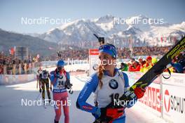 19.02.2017, Hochfilzen, Austria (AUT): Lisa Vittozzi (ITA) - IBU world championships biathlon, mass women, Hochfilzen (AUT). www.nordicfocus.com. © NordicFocus. Every downloaded picture is fee-liable.