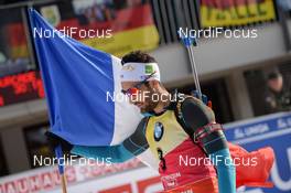12.02.2017, Hochfilzen, Austria (AUT): Martin Fourcade (FRA) - IBU world championships biathlon, pursuit men, Hochfilzen (AUT). www.nordicfocus.com. © NordicFocus. Every downloaded picture is fee-liable.