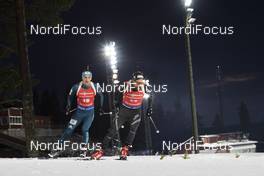 02.12.2017, Oestersund, Sweden, (SWE): Dmytro Pidruchnyi (UKR), Benjamin Weger (SUI), (l-r) - IBU world cup biathlon, sprint men, Oestersund (SWE). www.nordicfocus.com. © Manzoni/NordicFocus. Every downloaded picture is fee-liable.