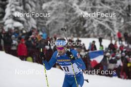 16.12.2017, Annecy-Le Grand Bornand, France (FRA): Sean Doherty (USA) -  IBU world cup biathlon, pursuit men, Annecy-Le Grand Bornand (FRA). www.nordicfocus.com. © Manzoni/NordicFocus. Every downloaded picture is fee-liable.