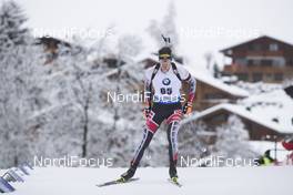 15.12.2017, Annecy-Le Grand Bornand, France (FRA): Julian Eberhard (AUT) -  IBU world cup biathlon, sprint men, Annecy-Le Grand Bornand (FRA). www.nordicfocus.com. © Manzoni/NordicFocus. Every downloaded picture is fee-liable.