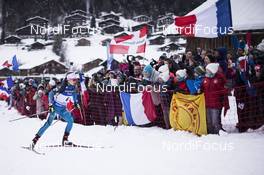 14.12.2017, Annecy-Le Grand Bornand, France (FRA): Anais Chevalier (FRA) -  IBU world cup biathlon, sprint women, Annecy-Le Grand Bornand (FRA). www.nordicfocus.com. © Manzoni/NordicFocus. Every downloaded picture is fee-liable.