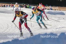 01.01.2017, Val Mustair, Switzerland (SUI): Hans Christer Holund (NOR), Maurice Manificat (FRA), (l-r)  - FIS world cup cross-country, tour de ski, mass men, Val Mustair (SUI). www.nordicfocus.com. © Modica/NordicFocus. Every downloaded picture is fee-liable.