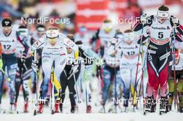 01.01.2017, Val Mustair, Switzerland (SUI): Stina Nilsson (SWE), Ingvild Flugstad Oestberg (NOR), (l-r)  - FIS world cup cross-country, tour de ski, mass women, Val Mustair (SUI). www.nordicfocus.com. © Modica/NordicFocus. Every downloaded picture is fee-liable.