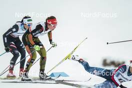 01.01.2017, Val Mustair, Switzerland (SUI): Hanna Kolb (GER), Ilaria Debertolis (ITA), Kikkan Randall (USA), (l-r)  - FIS world cup cross-country, tour de ski, mass women, Val Mustair (SUI). www.nordicfocus.com. © Modica/NordicFocus. Every downloaded picture is fee-liable.