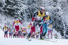 03.01.2017, Oberstdorf, Germany (GER): Martin Johnsrud Sundby (NOR), Jean Marc Gaillard (FRA), Alex Harvey (CAN), (l-r)  - FIS world cup cross-country, tour de ski, skiathlon men, Oberstdorf (GER). www.nordicfocus.com. © Modica/NordicFocus. Every downloaded picture is fee-liable.