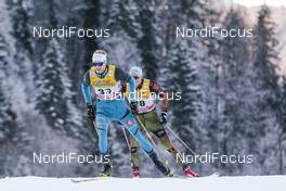 03.01.2017, Oberstdorf, Germany (GER): Alexis Jeannerod (FRA), Tim Tscharnke (GER), (l-r)  - FIS world cup cross-country, tour de ski, skiathlon men, Oberstdorf (GER). www.nordicfocus.com. © Modica/NordicFocus. Every downloaded picture is fee-liable.