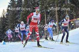15.01.2017, Toblach, Italy (ITA): Len Valjas (CAN), Dietmar Noeckler (ITA) - FIS world cup cross-country, team sprint, Toblach (ITA). www.nordicfocus.com. © Thibaut/NordicFocus. Every downloaded picture is fee-liable.