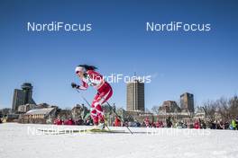 17.03.2017, Quebec, Canada (CAN): Emily Nishikawa (CAN) - FIS world cup cross-country, individual sprint, Quebec (CAN). www.nordicfocus.com. © Modica/NordicFocus. Every downloaded picture is fee-liable.