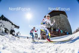 18.03.2017, Quebec, Canada (CAN): Stina Nilsson (SWE), Sadie Bjornsen (USA), (l-r)  - FIS world cup cross-country, mass women, Quebec (CAN). www.nordicfocus.com. © Modica/NordicFocus. Every downloaded picture is fee-liable.