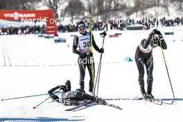 18.03.2017, Quebec, Canada (CAN): Nathalie Von Siebenthal (SUI), Nadine Faehndrich (SUI), Laurien Van Der Graaff (SUI), (l-r)  - FIS world cup cross-country, mass women, Quebec (CAN). www.nordicfocus.com. © Modica/NordicFocus. Every downloaded picture is fee-liable.