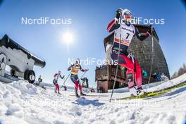 18.03.2017, Quebec, Canada (CAN): Marit Bjoergen (NOR), Heidi Weng (NOR), (l-r)  - FIS world cup cross-country, mass women, Quebec (CAN). www.nordicfocus.com. © Modica/NordicFocus. Every downloaded picture is fee-liable.