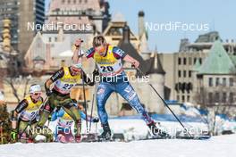 19.03.2017, Quebec, Canada (CAN): Jessica Diggins (USA) - FIS world cup cross-country, pursuit women, Quebec (CAN). www.nordicfocus.com. © Modica/NordicFocus. Every downloaded picture is fee-liable.