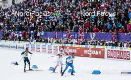 03.03.2017, Lahti, Finland (FIN): Olzhas Klimin (KAZ), Michal Novak (CZE), Giandomenico Salvadori (ITA), (l-r)  - FIS nordic world ski championships, cross-country, 4x10km men, Lahti (FIN). www.nordicfocus.com. © Modica/NordicFocus. Every downloaded picture is fee-liable.