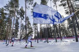 25.02.2017, Lahti, Finland (FIN): Charlotte Kalla (SWE), Heidi Weng (NOR) - FIS nordic world ski championships, cross-country, skiathlon women, Lahti (FIN). www.nordicfocus.com. © Thibaut/NordicFocus. Every downloaded picture is fee-liable.