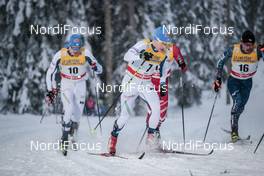 24.11.2017, Ruka, Finland (FIN): Toni Ketelae (FIN), Lauri Vuorinen (FIN), Hiroyuki Miyazawa (JPN), (l-r)  - FIS world cup cross-country, individual sprint, Ruka (FIN). www.nordicfocus.com. © Modica/NordicFocus. Every downloaded picture is fee-liable.