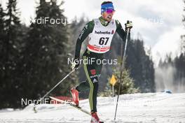31.12.2017, Lenzerheide, Switzerland (SUI): Jonas Dobler (GER) - FIS world cup cross-country, tour de ski, 15km men, Lenzerheide (SUI). www.nordicfocus.com. © Modica/NordicFocus. Every downloaded picture is fee-liable.
