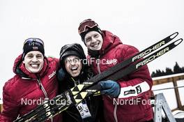 05.01.2018, Oberhof, Germany (GER): Tarjei Boe (NOR), Michael Grossegger (AUT), Johannes Thingnes Boe (NOR) -  IBU world cup biathlon, sprint men, Oberhof (GER). www.nordicfocus.com. © Manzoni/NordicFocus. Every downloaded picture is fee-liable.