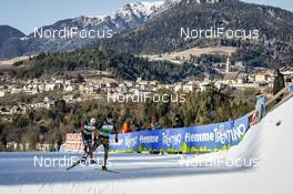 15.01.2017, Val di Fiemme, Italy (ITA): Haavard Klemetsen (NOR), Terence Weber (GER), (l-r)  - FIS world cup nordic combined, individual gundersen HS134/10km, Val di Fiemme (ITA). www.nordicfocus.com. © Bragotto/NordicFocus. Every downloaded picture is fee-liable.