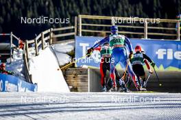 15.01.2017, Val di Fiemme, Italy (ITA): Aguri Shimizu (JPN), Miroslav Dvorak (CZE), Manuel Faisst (GER), (l-r)  - FIS world cup nordic combined, individual gundersen HS134/10km, Val di Fiemme (ITA). www.nordicfocus.com. © Bragotto/NordicFocus. Every downloaded picture is fee-liable.