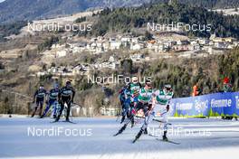 15.01.2017, Val di Fiemme, Italy (ITA): David Pommer (AUT), Ilkka Herola (FIN), (l-r)  - FIS world cup nordic combined, individual gundersen HS134/10km, Val di Fiemme (ITA). www.nordicfocus.com. © Bragotto/NordicFocus. Every downloaded picture is fee-liable.