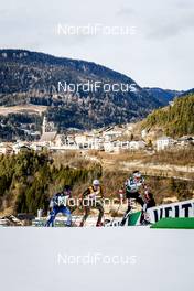 14.01.2017, Val di Fiemme, Italy (ITA): Taylor Fletcher (USA), Joergen Graabak (NOR), Paul Gerstgraser (AUT), (l-r)  - FIS world cup nordic combined, team sprint HS134/2x7.5km, Val di Fiemme (ITA). www.nordicfocus.com. © Bragotto/NordicFocus. Every downloaded picture is fee-liable.