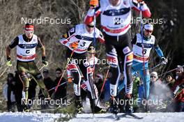 22.01.2017, Chaux-Neuve, France (FRA): Francois Braud (FRA), Bernhard Gruber (AUT), Terence Weber (GER) - FIS world cup nordic combined, individual gundersen HS118/10km, Chaux-Neuve (FRA). www.nordicfocus.com. © Thibaut/NordicFocus. Every downloaded picture is fee-liable.