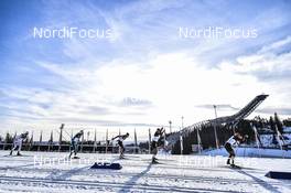 11.03.2017, Oslo, Norway (NOR): Manuel Faisst (GER), Magnus Hovdal Moan (NOR), Maxime Laheurte (FRA), Bjoern Kircheisen (GER) - FIS world cup nordic combined, individual gundersen HS134/10km, Oslo (NOR). www.nordicfocus.com. © Thibaut/NordicFocus. Every downloaded picture is fee-liable.