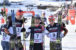 11.03.2017, Oslo, Norway (NOR): Bjoern Kircheisen (GER), Akito Watabe (JPN), Eric Frenzel (GER) - FIS world cup nordic combined, individual gundersen HS134/10km, Oslo (NOR). www.nordicfocus.com. © Thibaut/NordicFocus. Every downloaded picture is fee-liable.