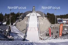 11.03.2017, Oslo, Norway (NOR): Event Feature: - view to the Holmenkollen Jumping Hill - FIS world cup nordic combined, individual gundersen HS134/10km, Oslo (NOR). www.nordicfocus.com. © Manzoni/NordicFocus. Every downloaded picture is fee-liable.