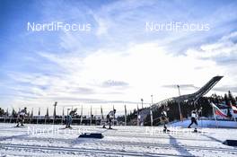 11.03.2017, Oslo, Norway (NOR): Akito Watabe (JPN), Bjoern Kircheisen (GER), Wilhelm Denifl (AUT), Francois Braud (FRA), Mario Seidl (AUT) - FIS world cup nordic combined, individual gundersen HS134/10km, Oslo (NOR). www.nordicfocus.com. © Thibaut/NordicFocus. Every downloaded picture is fee-liable.