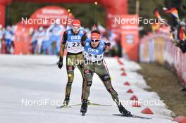 19.03.2017, Schonach, Germany (GER): Bjoern Kircheisen (GER), Terence Weber (GER) - FIS world cup nordic combined, individual gundersen HS106/10km, Schonach (GER). www.nordicfocus.com. © Thibaut/NordicFocus. Every downloaded picture is fee-liable.