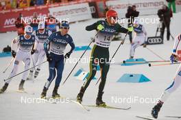 03.12.2017, Lillehammer, Norway (NOR): Espen Bjoernstad (NOR), Go Yamamoto (JPN), Johannes Rydzek (GER), (l-r)  - FIS world cup nordic combined, individual gundersen HS138/10km, Lillehammer (NOR). www.nordicfocus.com. © Rauschendorfer/NordicFocus. Every downloaded picture is fee-liable.