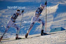 03.12.2017, Lillehammer, Norway (NOR): Joergen Graabak (NOR), Jan Schmid (NOR), (l-r)  - FIS world cup nordic combined, individual gundersen HS138/10km, Lillehammer (NOR). www.nordicfocus.com. © Rauschendorfer/NordicFocus. Every downloaded picture is fee-liable.