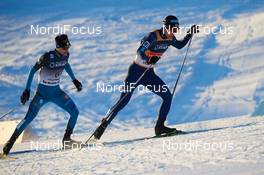 03.12.2017, Lillehammer, Norway (NOR): Maxime Laheurte (FRA), Akito Watabe (JPN), (l-r)  - FIS world cup nordic combined, individual gundersen HS138/10km, Lillehammer (NOR). www.nordicfocus.com. © Rauschendorfer/NordicFocus. Every downloaded picture is fee-liable.