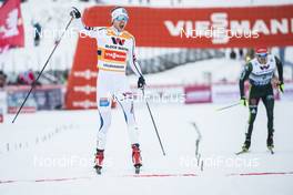 02.12.2017, Lillehammer, Norway (NOR): Joergen Graabak (NOR), Fabian Riessle (GER), (l-r)  - FIS world cup nordic combined, team HS100/4x5km, Lillehammer (NOR). www.nordicfocus.com. © Modica/NordicFocus. Every downloaded picture is fee-liable.