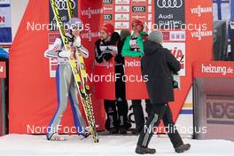 29.01.2017, Willingen, Germany (GER): Andreas Wellinger (GER), Markus Eisenbichler (GER), Richard Freitag (GER), (l-r)  - FIS world cup ski jumping, individual HS145, Willingen (GER). www.nordicfocus.com. © Rauschendorfer/NordicFocus. Every downloaded picture is fee-liable.