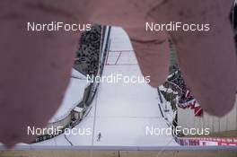 11.03.2017, Oslo, Norway (NOR): Event Feature: undefined jumper in the outrun - FIS world cup ski jumping, team HS134, Oslo (NOR). www.nordicfocus.com. © Manzoni/NordicFocus. Every downloaded picture is fee-liable.