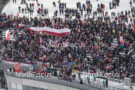11.03.2017, Oslo, Norway (NOR): Event Feature: Fans on the grand stand - FIS world cup ski jumping, team HS134, Oslo (NOR). www.nordicfocus.com. © Manzoni/NordicFocus. Every downloaded picture is fee-liable.