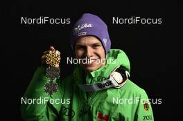 03.03.2017, Lahti, Finland (FIN): Andreas Wellinger (GER) - FIS nordic world ski championships, ski jumping, medals, Lahti (FIN). www.nordicfocus.com. © Thibaut/NordicFocus. Every downloaded picture is fee-liable.