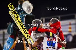 04.03.2017, Lahti, Finland (FIN): Maciej Kot (POL), Piotr Zyla (POL), Dawid Kubacki (POL), Kamil Stoch (POL) - FIS nordic world ski championships, ski jumping, team HS130, Lahti (FIN). www.nordicfocus.com. © Thibaut/NordicFocus. Every downloaded picture is fee-liable.