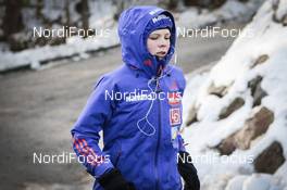 04.02.2017, Hinzenbach, Austria (AUT): Maren Lundby (NOR) - FIS world cup ski jumping ladies, individual HS94, Hinzenbach (AUT). www.nordicfocus.com. © Modica/NordicFocus. Every downloaded picture is fee-liable.
