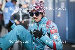 04.02.2017, Hinzenbach, Austria (AUT): Daniela Iraschko-Stolz (AUT) - FIS world cup ski jumping ladies, individual HS94, Hinzenbach (AUT). www.nordicfocus.com. © Modica/NordicFocus. Every downloaded picture is fee-liable.
