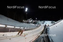 02.12.2017, Lillehammer, Norway (NOR): view from the inrun  - FIS world cup ski jumping ladies, individual HS100, Lillehammer (NOR). www.nordicfocus.com. © Rauschendorfer/NordicFocus. Every downloaded picture is fee-liable.