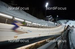 02.12.2017, Lillehammer, Norway (NOR): view from the inrun  - FIS world cup ski jumping ladies, individual HS100, Lillehammer (NOR). www.nordicfocus.com. © Rauschendorfer/NordicFocus. Every downloaded picture is fee-liable.