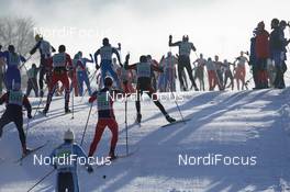 04.02.2017, Oberammergau, Germany (GER): Start of the 19 km race - FIS Worldloppet Cup Koenig Ludwig Lauf, Oberammergau (GER). www.nordicfocus.com. © Rauschendorfer/NordicFocus. Every downloaded picture is fee-liable.
