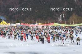 05.02.2017, Oberammergau, Germany (GER): Start of the race - FIS Worldloppet Cup Koenig Ludwig Lauf, Oberammergau (GER). www.nordicfocus.com. © Rauschendorfer/NordicFocus. Every downloaded picture is fee-liable.