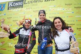 04.02.2017, Oberammergau, Germany (GER): Sigrid Mutscheller (GER), Jessica Mueller (GER), Sigrun Hannes (GER), (l-r) - FIS Worldloppet Cup Koenig Ludwig Lauf, Oberammergau (GER). www.nordicfocus.com. © Rauschendorfer/NordicFocus. Every downloaded picture is fee-liable.